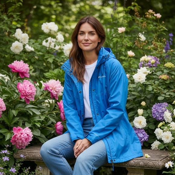 Columbia Vibrant Blue Waterproof Jacket - Picture 7 of 8